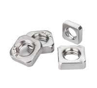 20pcs-100pcs Metric Thin Square Nuts M3 M4 M5 M6 M8 M10 Stainless Steel Thin Nut(50pcs,M6)