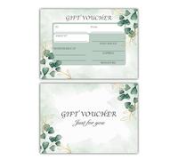 20PCS 105x148MM Gift Voucher Cards with 20PCS Envelopes, Make Your Own Gift Cards for Restaurants, Birthday, Beauty Salon, Business Etc.