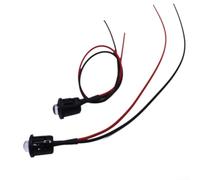 20PCS 10mm 12V LED Light Emitting Diodes with Pre Wired Leads and Clip Holder for Power On/Off and Function Status Display (Orange)