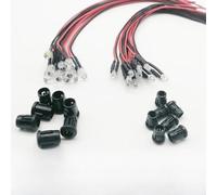 20pcs 10mm 12v Pre-wired LED Lights Red White Blue(Green)