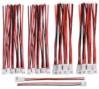 20PCS 10Pairs 1.25 mm JST 2 Pin Micro Electrical Male and Female Connector Plug with 100mm Wire Cables (10cm