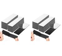20PCS 10Pairs Hook and Loop Strip Tape, 10 * 2CM No Drilling Reusable Self Adhesive Tape for Walls, Doors, Tables Strong Hold No Residue Removable Sticky Strips for Home Office Organization