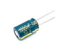 20pcs 10v 1000UF Low ESR/Impedance High Frequency Aluminum Electrolytic Capacitor Size8X10mm Energy storage elements