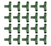 20pcs 11mm Greenhouse Frame Connectors Heavy Duty PP Garden Joint for Pipe Bracket Support Structure Assembly Outdoor Plant Shelter(A)