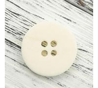 20pcs 12/15/18/20mm Flat Beige White Large Real Horn Buttons Suit Set Round Buffalo Bone Coat 4 Holes for Crafting