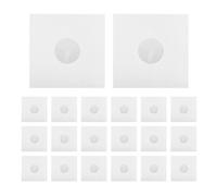 20PCS 12 Inch Record Cover, Anti - Static Record Bag with Inner Protective Sleeve, Dust - Proof Paper Case for 12" LP Records, White