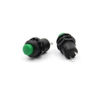 (20pcs) 12mm Self Momentary Or Self-locking Touch On/Off Switch 2 Pins Push Button Switch IDGTTLDF(Green,Self-locking)