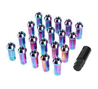 20pcs 12x1.5mm Lug Nuts Open End Extended, Automotive Wheel Nuts, Professional Accessory with Socket for Vehicles with Cone Seat Lug Holes