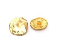 20Pcs 15/18/23/25mm, Irregular Metal Buttons for Women's Clothing, Hand-Sewing, DIY Accessories,15mm