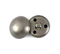 20pcs 15-25mm Metal Buttons Retro Brass Round Mushroom Shank Button for Clothing Diy Sewing Buttons, 20mm
