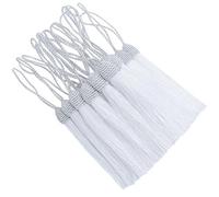 20pcs 15.5cm Silky Handmade Bookmark Tassels for DIY Craft-White
