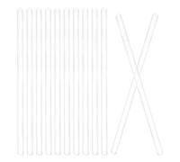 20pcs 15cm Glass Stirring Rods with Rounded Ends for Laboratory Use