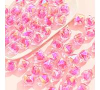 20pcs 15mm Diamond Uv Beads Colour Change Pony Beads Acrylic Round Beads for Jewellery Making Bracelet Necklace Hair Beads Crafting
