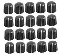 20Pcs 15X13.5mm Plastic Potentiometer Rotary Knob For 6mm Diameter D Type Shaft Guitar Volume Guitar Parts