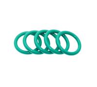 20pcs 15x22x3.5mm Green Fluororubber Oil-resistant Sealing O-Rings, Outer Diameter 22mm, Inner Diameter 15mm, Cross-Sectional Diameter 3.5mm