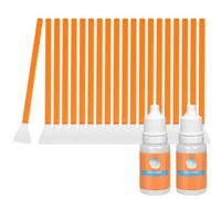 20Pcs 16mm APS-C Sensor Cleaning Swab, Camera Cleaning Kit for DSLR or SLR Digital Camera with 20ml Sensor Cleaning Solution (Orange)