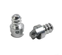 20pcs 16mm Spring Male and Female Join Connector for Electric Pipe Dredge Machine, Galvanized Carbon Steel Drill Adapter for Pipeline Dredge Cleaning