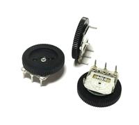 20PCS 16x2mm B103 B102 B503 B203 B104 1K 10K 50K 20K 100K Ohm Double Dial Taper Volume Wheel Duplex Potentiometer Z07(100K Ohm)