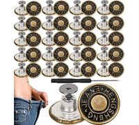 (20pcs 17mm) Jean Button Replacement Button pins for Jeans Jeans Buttons Metal Replacement Buttons for Jeans