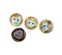 20pcs 18-25mm 2 Holes Vintage Round Resin Buttons for Clothing Sewing Handmade Craft DIY Accessories