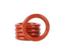 20pcs 18.2x22x1.9mm Red Silicone Waterproof Sealing O-Rings, Inner Diameter 18.2mm, Outer Diameter 22mm, Cross-Sectional Diameter 1.9mm