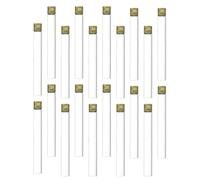 20pcs 18x150mm Glass Test Tube with Screw Cap for Laboratory Use | Bottom and Smooth Wall, Scale High Borosilicate Glass, for Tissue Culture and Centrifuge Samples