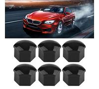 20pcs 19mm Car Wheel Nut Caps - Nylon PA66 Auto Hub Screw Cover for Q5, V40, Durable Black Shiny Protection for Your Wheel Rims, Enhance Style and Safety!