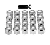 20Pcs 19mm Wheel Nut Covers,Silver Hexagonal Lugnut Cover,with Removal Tool | Wheel Trims Bolt Caps,Rim Protectors Fit for Most Car Models,Automotive Exterior Accessories,PA Plastic Material
