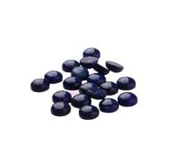 20pcs 1cm Lapis Cabochons round Flat Base Loose Gemstones