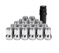 20PCS+1Key Universal Heptagonal Lug NutSteel Wheel Nut Racing Iron Lock Locking Lug Nuts Fixing Screws M12x1.5 M12x1.25 Wheel Stud(2,M12x1.5)