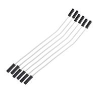 20Pcs 1P 2.54mm Jumper wire line 10/20/30cm Female Male 24AWG Wire test line electronic line (F-F-30CM-White)