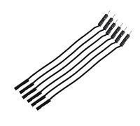 20Pcs 1P 2.54mm Jumper wire line 10/20/30cm Female Male 24AWG Wire test line electronic line (M-F-10CM-black)