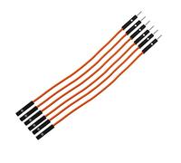 20Pcs 1P 2.54mm Jumper wire line 10/20/30cm Female Male 24AWG Wire test line electronic line (M-F-20CM-Orange)