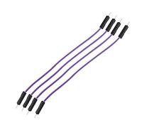 20Pcs 1P 2.54mm Jumper wire line 10/20/30cm Female Male 24AWG Wire test line electronic line (M-M-20CM-purple)