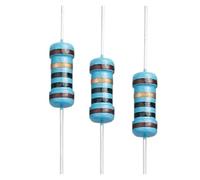 20PCS 1W Metal Film Resistor Five-color Ring Power Resistor 0.1~1M 2 4.7 10R 47 100 220 360 470 1K 2.2K 10K 22K 4.7K 100K Ohm NWPNLXEA(0.75 Ohm)