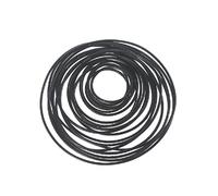 20Pcs 1X1mm Silicone Rubber Band Pulley Transmission Engine Drive Round Beslts Tape DIY Toy Module Car Motor Stretch lon black rubber
