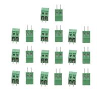 20pcs 2.54mm 2-pin Pcb Screw Terminal Connector with Single Mechanism | Supports Frequent Plugging, Modular Panel Mount, Quick Wiring Fixation and Release, Iec 60947-7-1 Certified