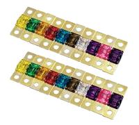 20Pcs 20A/30A/40A/50A/60A/70A/80A/100A/125A/150A High Current Link Fuses Replacement Compatible with Midi Fuse Holder High Current All Midi Amps