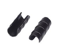 20pcs 20mm Black Rod Clip Plant Greenhouse Hoops Plastic Film Garden Support Frame Grow Row Plant Cover Netting Tunnel Fixed Pipe Clamps
