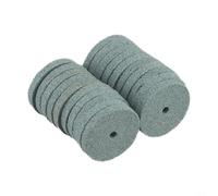 20Pcs 20mm Drill Grinding Wheel Set, Green Flint Abrasive Discs for Rotary Tools, Metal Buffing & Wood Polishing Pads, Hardened Steel Grinder Attachment for DIY Craft Finishing (Bore 2.3mm/3mm)