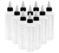 20PCS 250ml 500ml Plastic Dropper Bottle Empty Squeezable Dropper Bottles Refillable Bottle Oil Liquid Dropper Bottles With Twist Top Cap Tattoo Pigment Ink Containers (500ml)