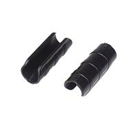20pcs 25mm Black Rod Clip Plant Greenhouse Hoops Plastic Film Garden Support Frame Grow Row Plant Cover Netting Tunnel Fixed Pipe Clamps