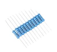 20PCS 2W metal film resistor five-color ring power resistor 1R~1M 2 4.7 10R 47 100 220 360 470 1K 2.2K 10K 22K 4.7K 100K(15R)