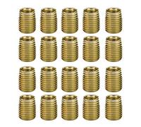 20Pcs 302 Carbon Steel Self Tapping Thread Insert Accessories M12 Threaded Bushing Up to 8 M5 Internal (Inside M10*1.5 Outer M14*1.5 Length 18mm)