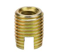 20pcs 302 Kohlenstoffstahl selbstschneidende Gewindeeinsatzschraube Reparatursatz (Inner M6*1.0 Outer M10*1.5)