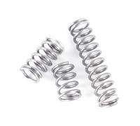 20Pcs 304 Stainless Steel Compression Springs, Anti-Corrosive for Home and DIY Projects, Wire 0.5mm, OD 3 and 4mm,WD x OD x L,0.5x3x10mm