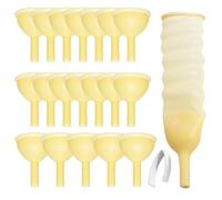 20Pcs 30mm Latex Catheter with Self-Sealing Adhesive Strips, Leak-Proof, Comfortable Fit, Easy-to-Use External Catheter for Men