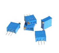 20PCS 3296W Trimmer Potentiometer Precision Adjustable Resistance Multi-turn Potentiometers 100R 500R 1K 2K 5K 10K 20K 50K 100K(50K Ohm)