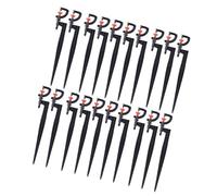 20Pcs 360 Degree Rotating Garden Irrigation Sprinkler with Stake Adjustable Atomizing Refraction Dripper Watering Drought Plant Irrigation