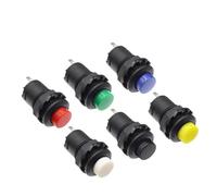 20PCS 3A /125VAC 1.5A/250VAC DS-228 On/off latching Momentary Push Button Switches DS-428 locking Self Push Button Switch IDGTTLDF(Momentary Black,100PCS)